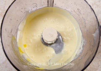 Cream cheese eggs mixed