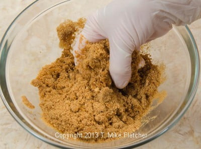Mixing Butter in crumbs