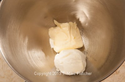 butter-shortening in bowl