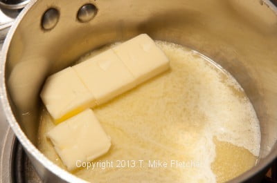Butter melting