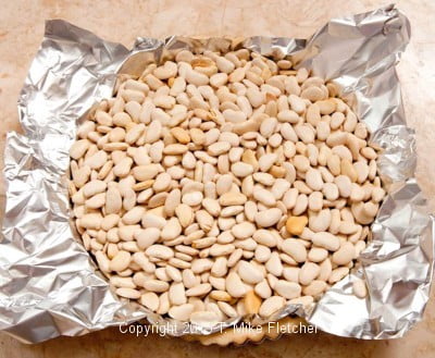 beans in pan