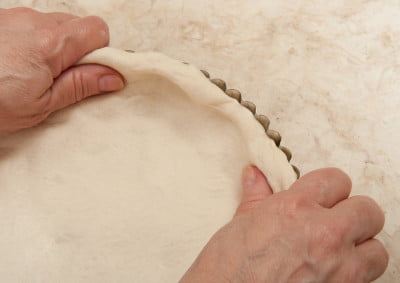 Pressing Crust up sides