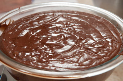 Chocolate Batter divided