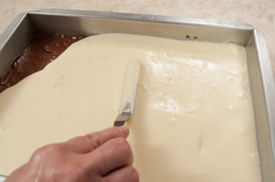 Spreading Cream Cheese Layer