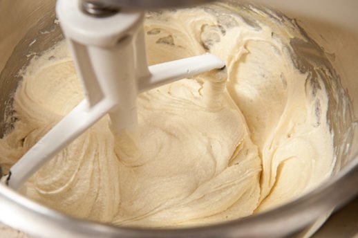 Batter mixed for Yellow Cake