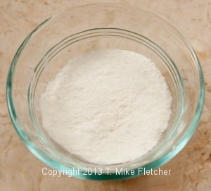 Sugar and cornstarch mixed