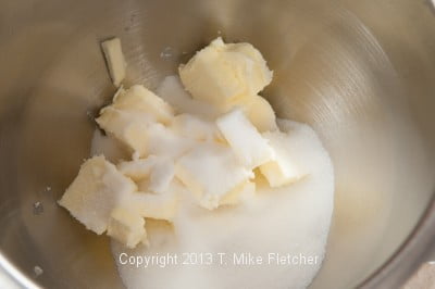 Butter and Sugar in bowl