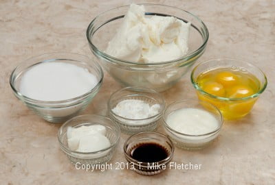 Cheesecake ingredients