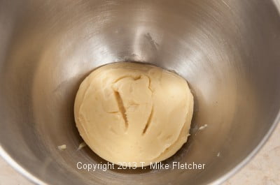 Pastry Cream in mixing bowl
