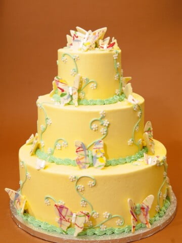 Yellow Birthday Cake