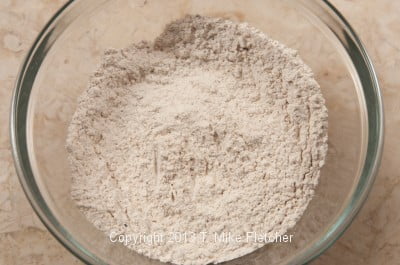 Dry ingredients, mixed