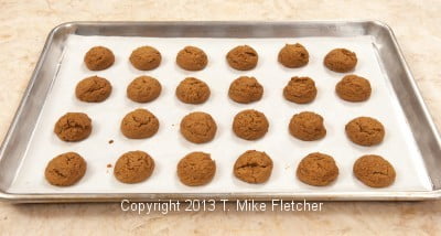 Tray of Baked Cookies