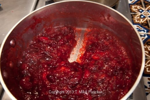Cranberry filling finished