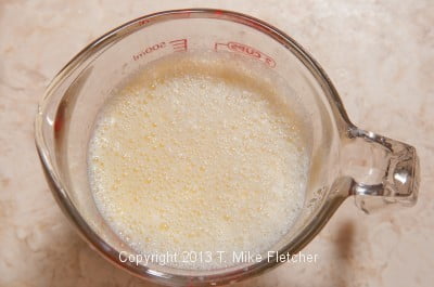 Wet Ingredients for Cornmeal