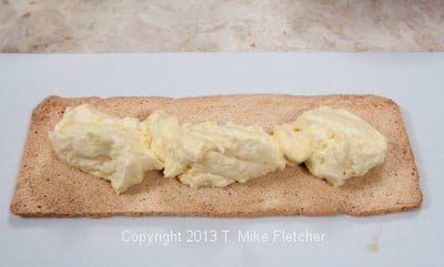 Pastry cream on 1st layer
