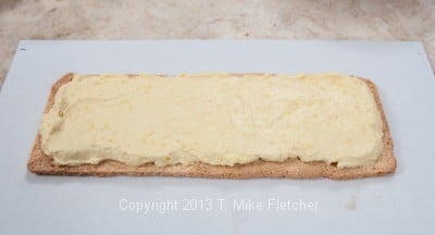 1st layer pastry cream spread