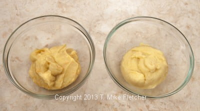Two bowls of Pastry Cream