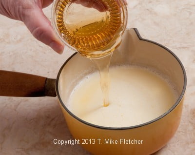 Honey being added