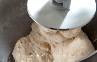 Kneading in mixer 1