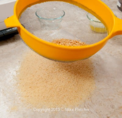 Praline being processed (1 of 1)