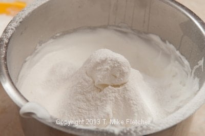 Sifted flour in bowl