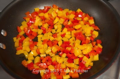 Cooked peppers