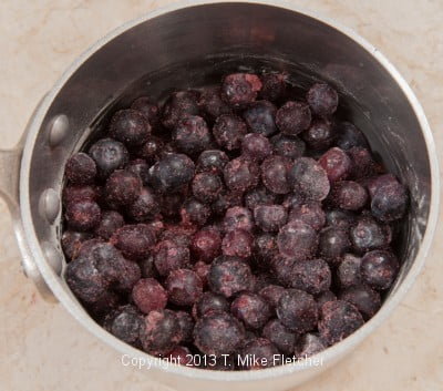 Blueberries added
