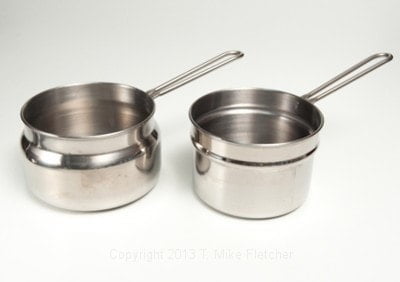 Double boiler separate