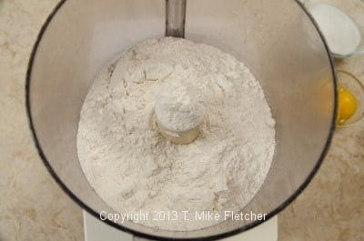 Flour in processor
