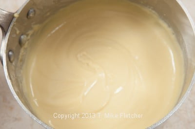 Pastry cream before vanilla