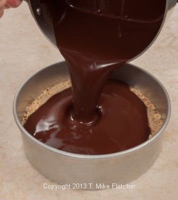 Chocolate being poured