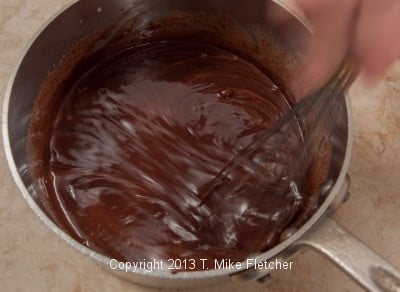 Chocolate being whisked 2