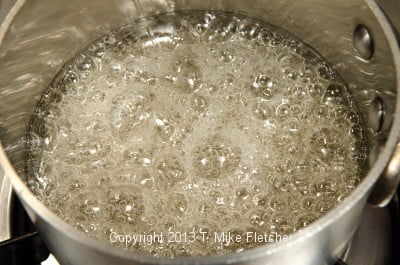 Syrup at full boil