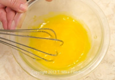 Tempering egg yolks 2