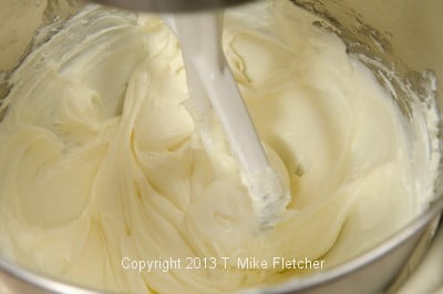 Sour cream mixed in