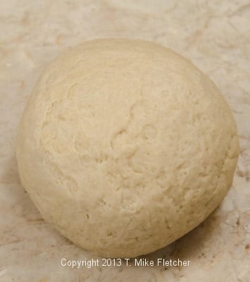 Dough kneaded