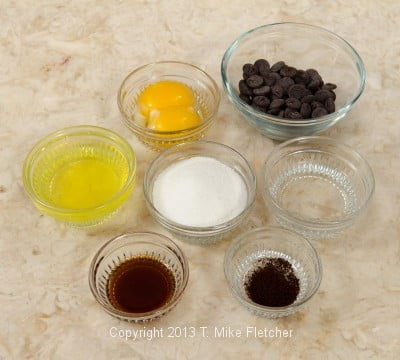 Souffle ingredients for the Pave d'Amour Cake
