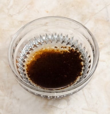 Coffee in water