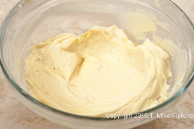 Folded pastry cream and whipping cream