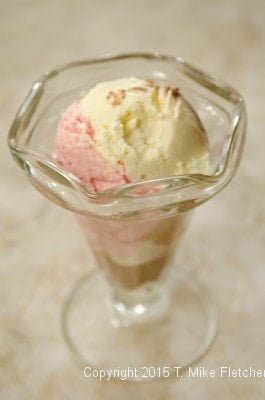 Ice cream in glass