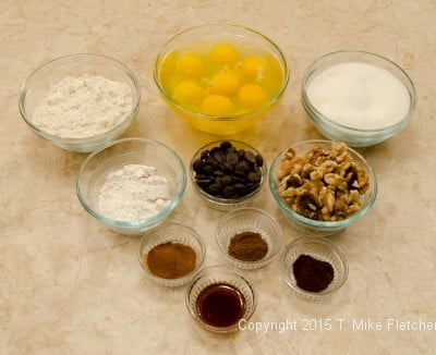 ingredients for Viennese Apricot Torte
