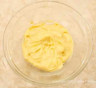 Stirred pastry cream for Double Banana Caramel Cream Pie