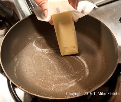 Buttering pan for All Purpose French Crepes