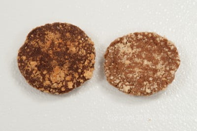 The bottoms of the plantation spice cookies.  