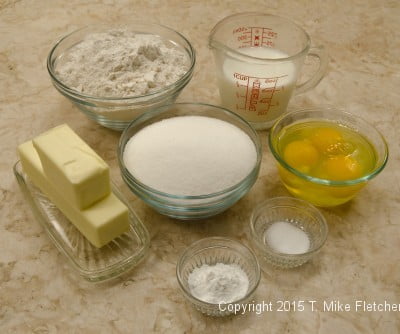 Ingredients for A Tale of One Cake Layer