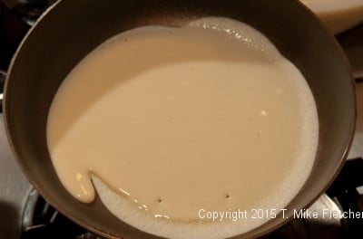 Fourth rotation of pan for The All Purpose Crepe