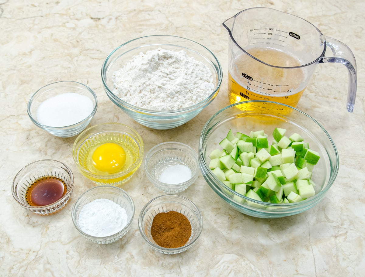 Apple Fritter ingredients