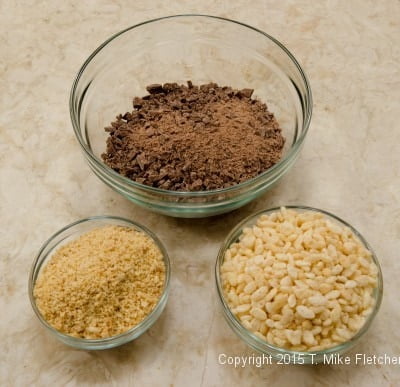 Ingredients for Hazelnut Crunch Bars