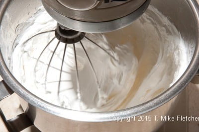 Marshmallow whipped for Hazelnut Crunch Bars