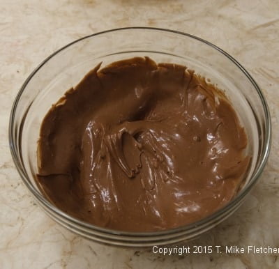 Milk Chocolate melted for base of Hazelnut Crunch Bars